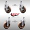 Service Caster 5 Inch SS High Temp Glass Filled Nylon 1/2 Inch Threaded Stem Caster Brakes, 2PK SCC-SSTS20S514-GFNSHT-121315-2-TLB-2 - alternate 1